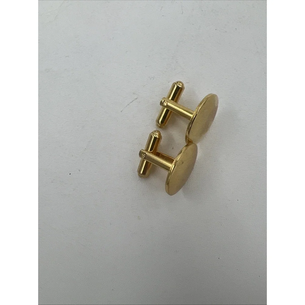 Polished Gold Tone Cufflinks Phoenix Bird Hallmark Wedding Tux Vintage